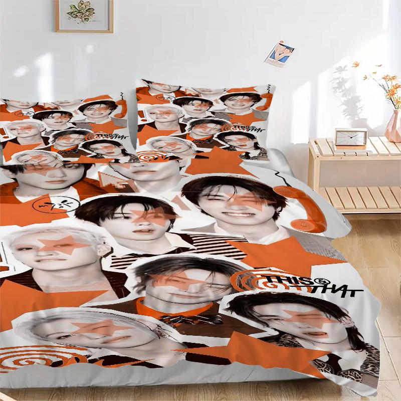 3Pcs Starry Collage Vibes Bedding Sets For All Sizes New 3D Printed Bed Cover Comforter Duvet Cover Pillowcase Bedroom Decoration