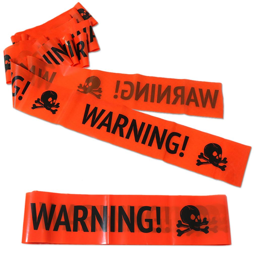 Украшение на тему Хэллоуина Предупреждающая лента Изоляционная лента Предупреждение Опасно Не входить Предупреждающая лента Индивидуализация