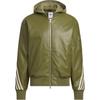 Куртка Originals FW24 из искусственной кожи серии M с модным логотипом в полоску, стильная спортивная куртка на молнии с длинным рукавом, мужские куртки темно-оливково-зеленого цвета JL7557