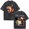 2026 Washed Vintage Rapper Kendrick Lamar Album Merch T-shirts Men Women Clothing Hip Hop Retro Oversized T-shirt Fashion Trend Tee Shirt Short Sleeve
