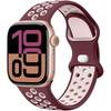 Силиконовый ремешок для Apple Watch 11 10 9 8 7 46 мм 45 мм 42 мм 41 мм Ultra 3/2 49 мм Дышащий браслет для iWatch 6 5 4 SE 44 мм