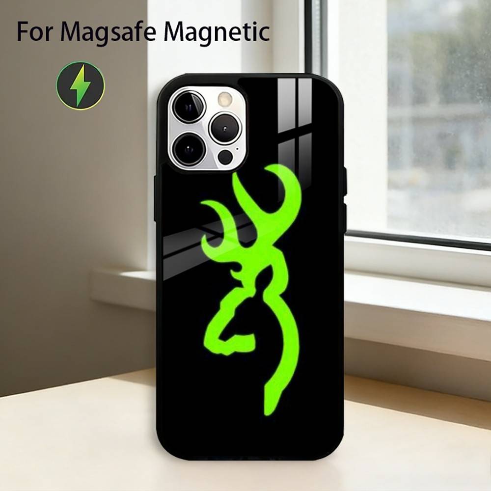 Cool B-BrowningS Phone Case For iPhone17,16,15,14,13,12,11 Plus,Pro Magnetic with Magsafe Wireless Charging