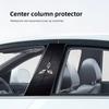 Автомобильные наклейки на стойку B против царапин для Mitsubishi Lancer Pajero ASX Outlander Eclipse Galant Mirage Защитная пленка