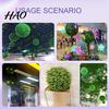 Office Decoration Plant Artificial Topiary Ball Faux Boxwood UV Resistant Realistic UV-resistant Multi-Layer Outdoor Backyard Porch Garden Fake Green