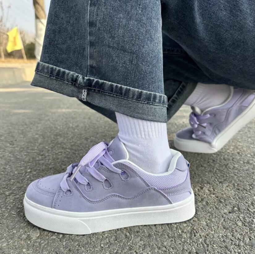 Кроссовки женские туфли 2024 мода повседневная кожа бег спортивная вулканизированная обувь дизайнерские кроссовки на платформе