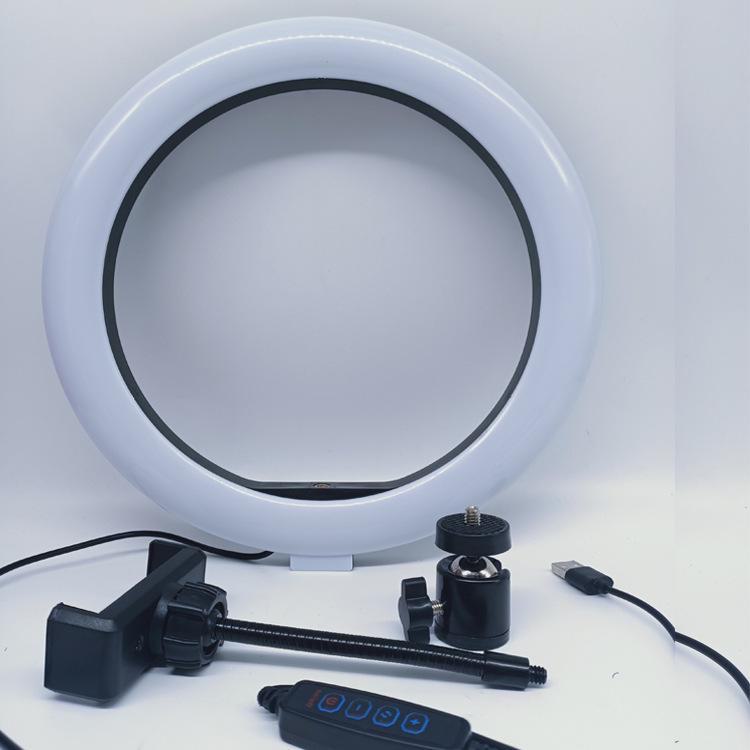 Кольцевая лампа 26 см и настольный штатив для трансляции с мобильного телефона в прямом эфире – 10-дюймовый светодиодный заполняющий свет Beauty Fill Light