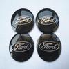 Stylish 4pcs 56mm Auto Car Wheel Center Cap Emblem Decal Sticker For Ford Black And Blue