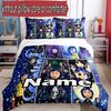 3pcs Duvet Cover Set (1*Duvet Cover + 2*Pillowcase, Without Core), Custom Name Coraline Pattern Bedding Set, Home Bedroom Decor Gift