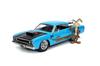 JADA TOYS 124 Scale Looney Tunes Plymouth Road Runner 1970 Blue with Coyote Figure (Looney Tunes Wile E. Coyote Road Runner 32038) [Used]