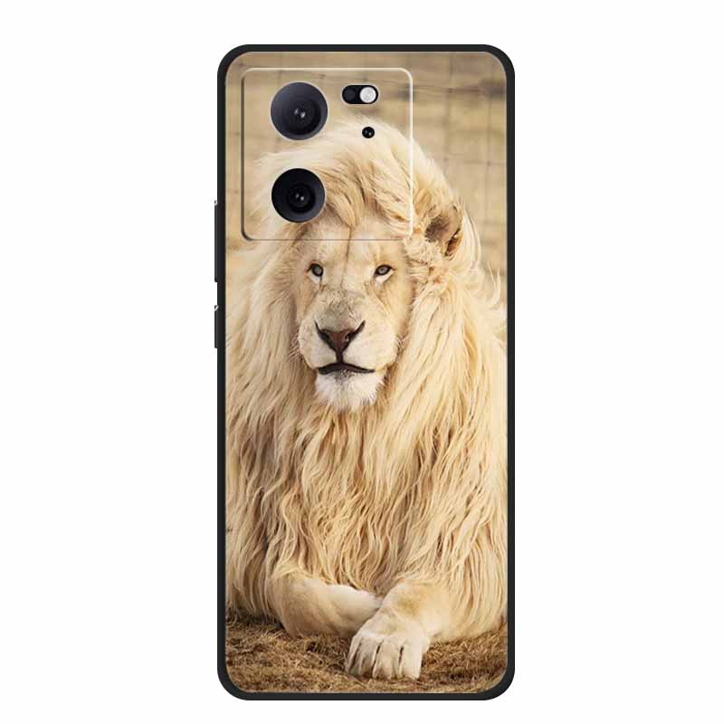 Роскошный Чехол для Телефона для Xiaomi 13T 6.67" Силиконовый ТПУ Мягкая Задняя Крышка Xiaomi 13T Модный Funda Животное Coque Космическое Пространство Животные Чехлы