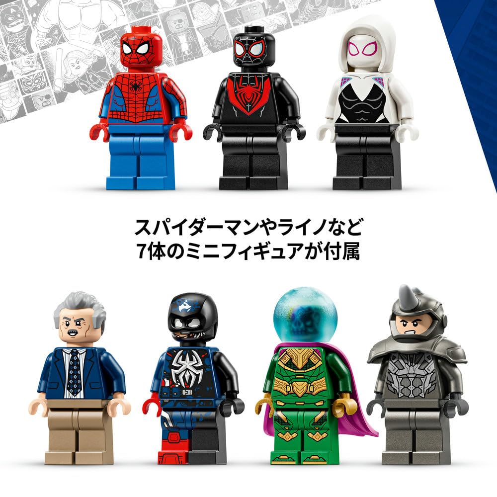 Набор LEGO Marvel Человек-паук против Мистерио в «Дейли Бьюгл» 76342