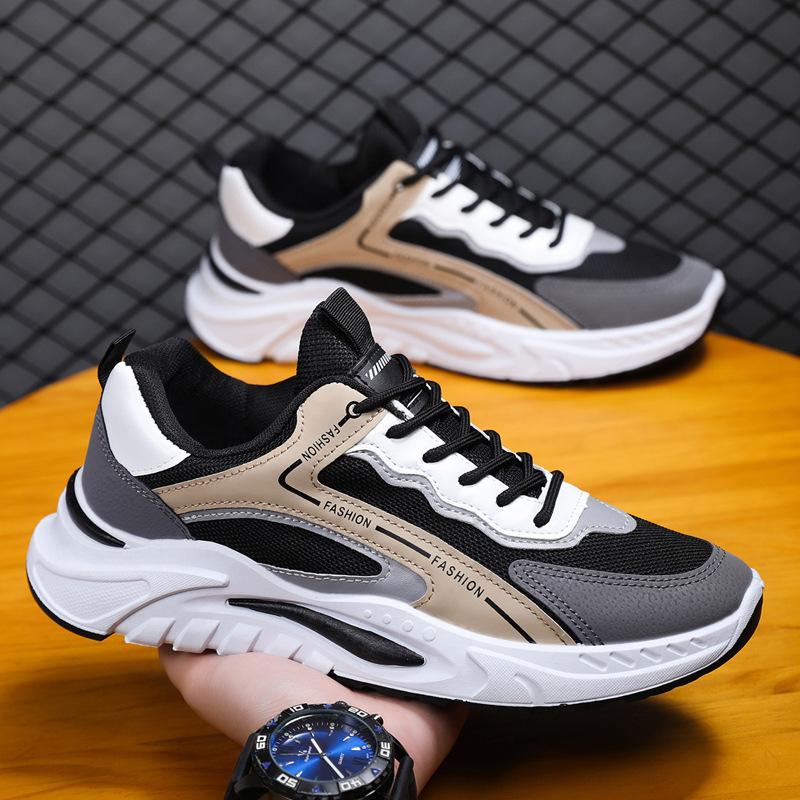 Autumn Men's Shoes New Dad Shoes Korean Version Trend Youth Breathable Mesh Sports Casual Shoes Men's Shoes