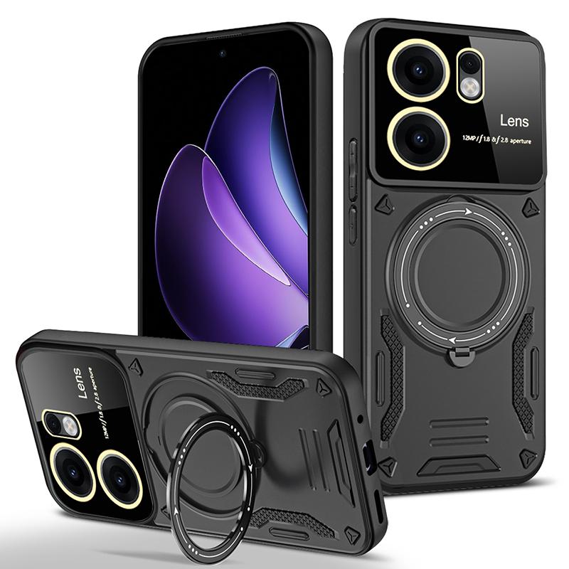 Роскошный противоударный чехол-броня для Realme C53 C55 C75 Narzo N53 N55 с подставкой-кольцом на магните, крышка capa для Realme C75 4G
