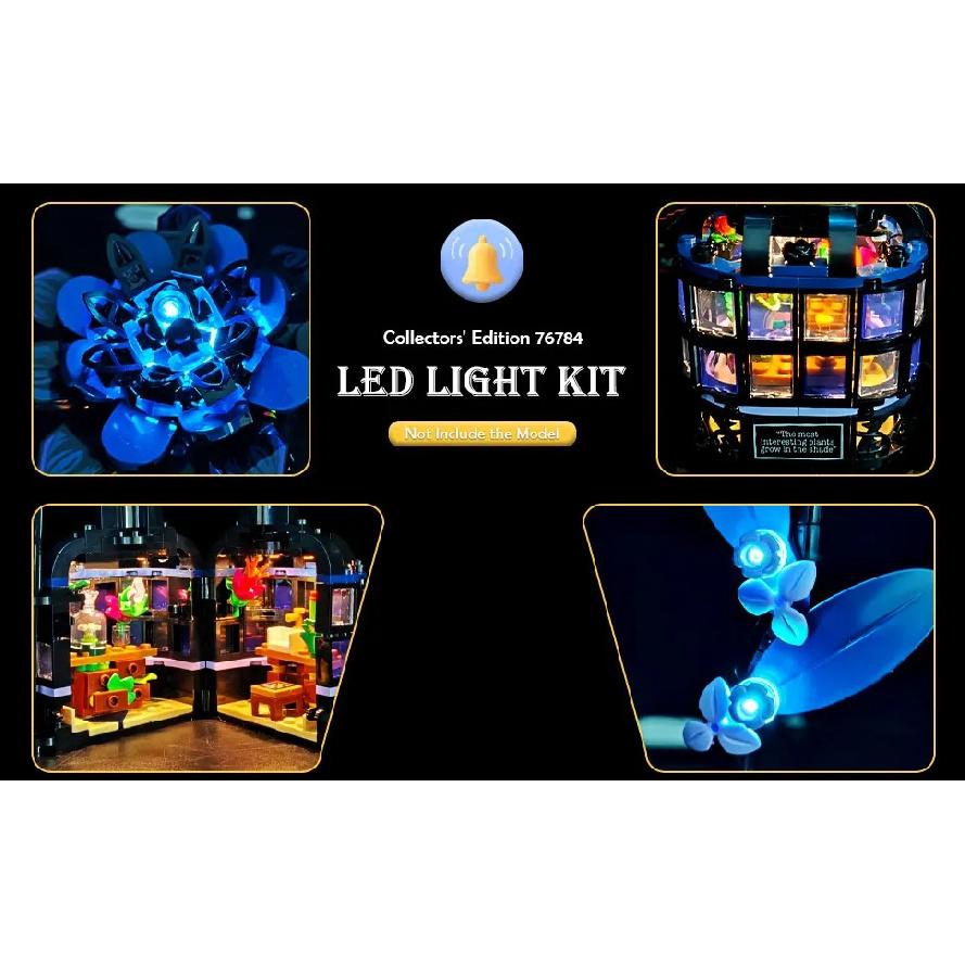 LYBMTWF LED Lighting Kit Compatible with Lego 76784 Black Dahlia Flower  (NOT Include The Model Bricks)
