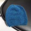 High-quality rabbit fur pullover hat, solid color, versatile winter atmosphere stacked hat, warm snowy cold hat