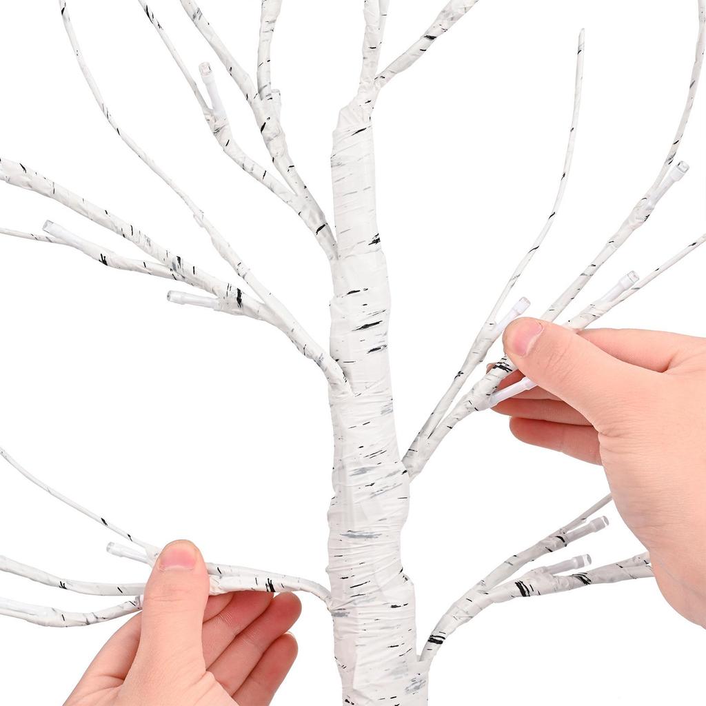 Светодиодные теплые декоративные огни для березы на Рождество и Пасху