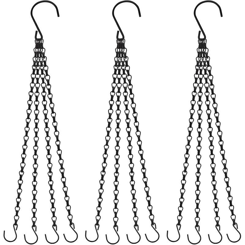 1PC 58cm hot-selling black hanging chain chain, 23-inch hanging pot chain, hanging pot, hanging pot, flower pot hanging chain