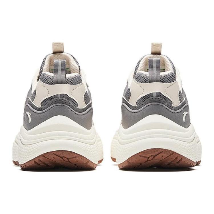 Anta Cushioning Slip Resistant Abrasion Resistant Breathable Low top Casual Shoes Men's Gray 912348836-3