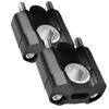 2pcs Aluminum Alloy 28mm Motorcycle Handlebar Handle Bar Mounting Clamps Riser Black