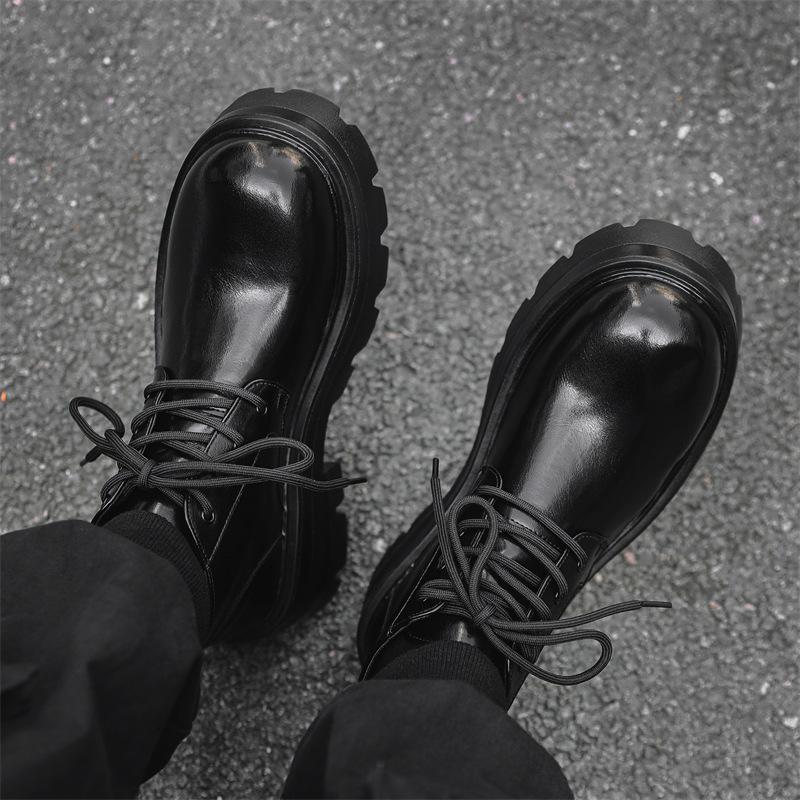 Ботинки Martin на толстой подошве средней высоты, модные, грубые, красивые, мужские кожаные ботинки, осенне-зимние, новые, универсальные уличные ботинки 9133-H