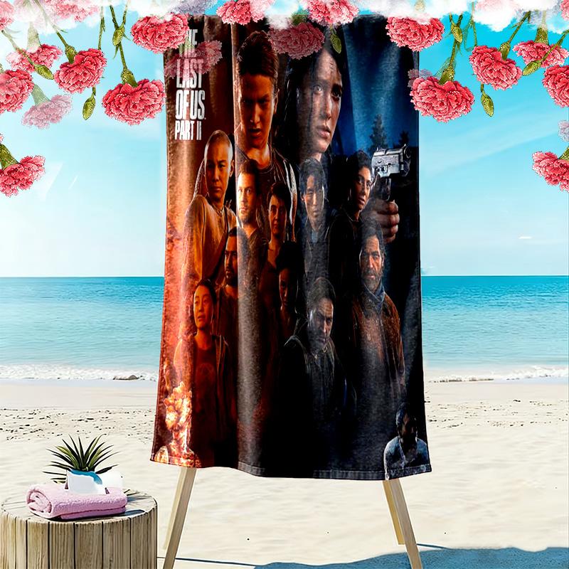 Survival Post-Apocalyptic World beach towel Outdoor camping Beach towel for vacation photos swim quick-drying swim towel Absorbent bath towel