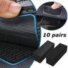 10 пар черных накладок для ног, невидимые фиксирующие наклейки, антиадгезионные устойчивые двусторонние ленты Mul F5L2