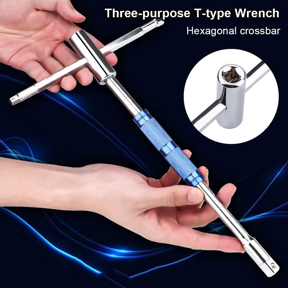 1Pcs Versatile T Handle Hexagon Wrench for Car Electric Vehicle Motorcycle Maintenance