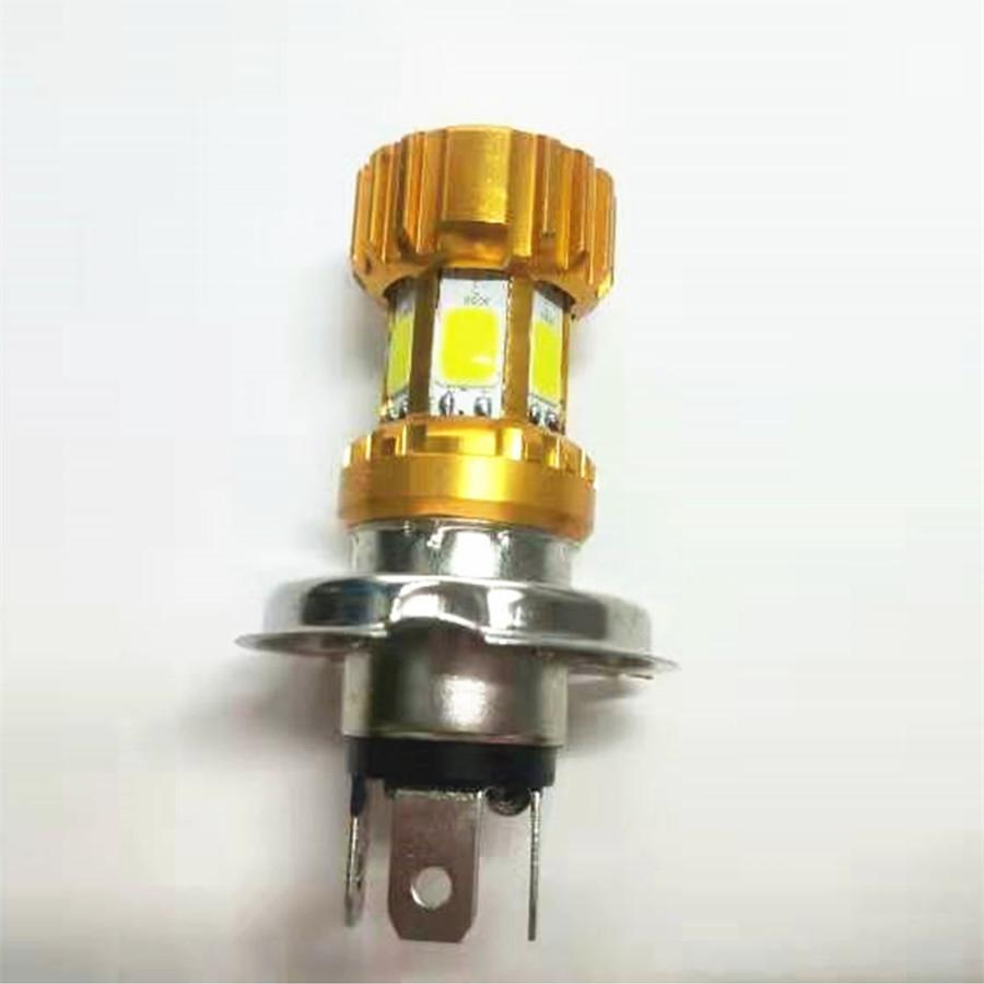 Шестисторонняя яркая 360° H4 светодиодная лампа для мотоциклетной фары DC 12V 60W 3000lm 6000K свет для мотоцикла аксессуар для скутера лампа для мотоцикла дальний/ближний свет