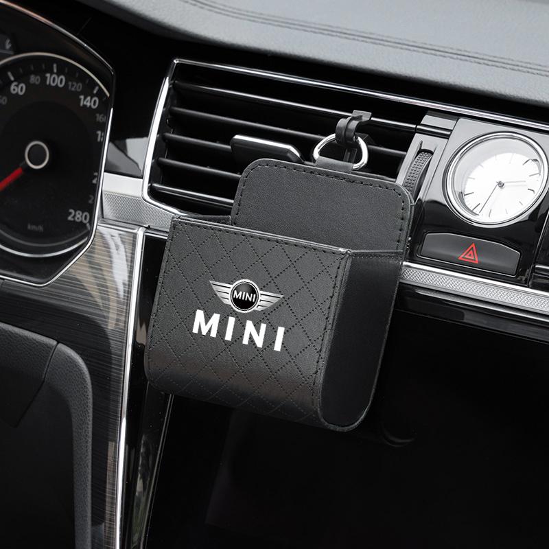 Car Interior Air Vent Storage Box Lipstick Card Sundries Bag For Mini Cooper JCW R56 R50 F54 F55 F56 F57 F60 R52 R53 R55 R57 R58