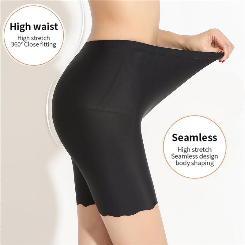 40KG-80KG Women's Seamless Safety Short Pants Summer Women Plus Size Boxers for Female Anti Rub Safety Shorts Under Skirt Panties Underwear