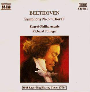 CD ЛЮДВИГ ВАН БЕТХОВЕН, ЗАГРЕБ?КА ФИ - Симфония №. 9 'Хоральный' 8550181 Naxos 1988 Германия Классика Б/У