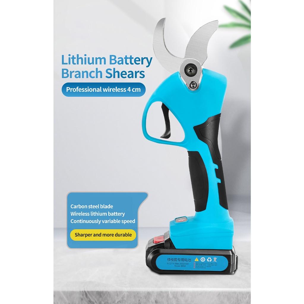 Профессиональный аккумуляторный секатор 21 В, 40 мм, электрический секатор, аккумуляторные секаторы, садовые ножницы, секаторы для деревьев, резак, ножницы