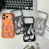 Оранжевый цвет 3D полый корпус с рассеиванием тепла для телефона iPhone 17 16 15 14 13 12 11 Pro Max, блестящий, мягкий, ударопрочный чехол