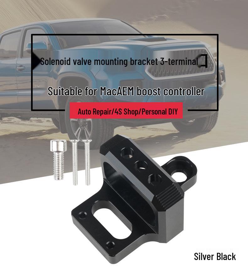 Turbo Controller Vacuum Solenoid Valve for 3-Port MAC AEM Mounting Bracket