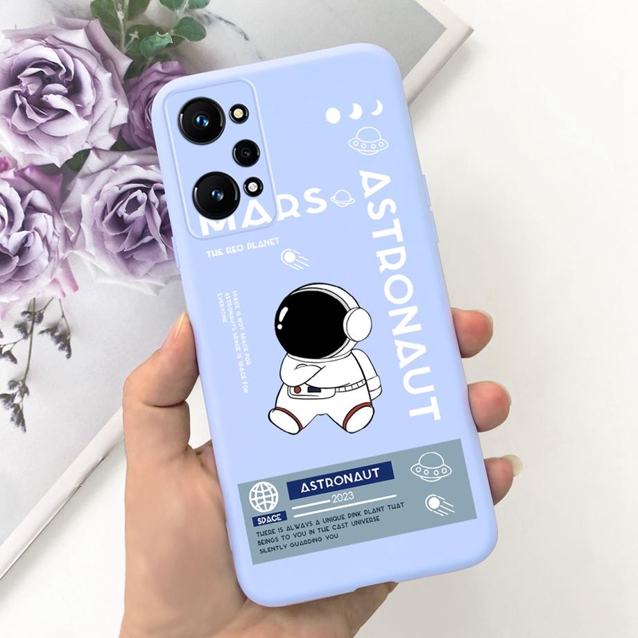 Phone Case For Realme GT Neo2 5G Soft Silicone Coque Funda Cute Cat Moon Night Painting Cover For OPPO Realme GT Neo 2 GTNEO2
