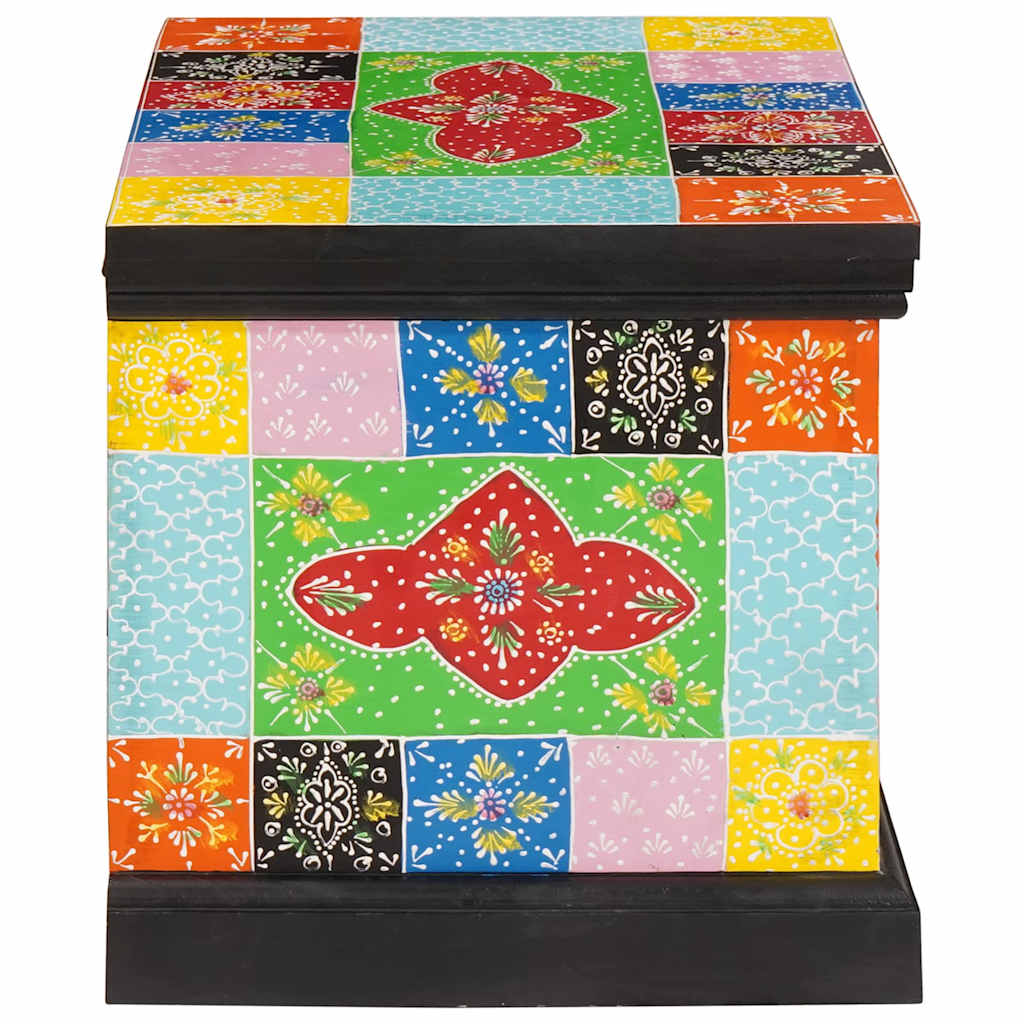 Storage Box Multicolored 60 x 40 x 40 cm Solid Mango Wood