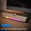 Настольный Bluetooth-динамик TS33: Компактный длинный саундбар с сабвуфером для дома и ноутбука.
