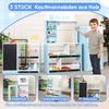 Children's Play Shop Toy, Educational Toy for Children from 3 Years, Wood + Plastic, Blue, 30x155x