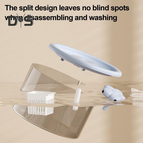 1,5 л фонтанчик для кошек автоматический питьевой фонтанчик для домашних животных тихий диспенсер для воды для домашних животных с прозрачным резервуаром для домашних кошек и собак