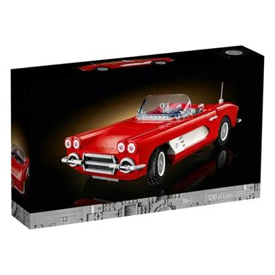 Ретро-модель спортивного автомобиля Corvetted, строительные блоки, техническая игрушка-кирпич для взрослого мальчика