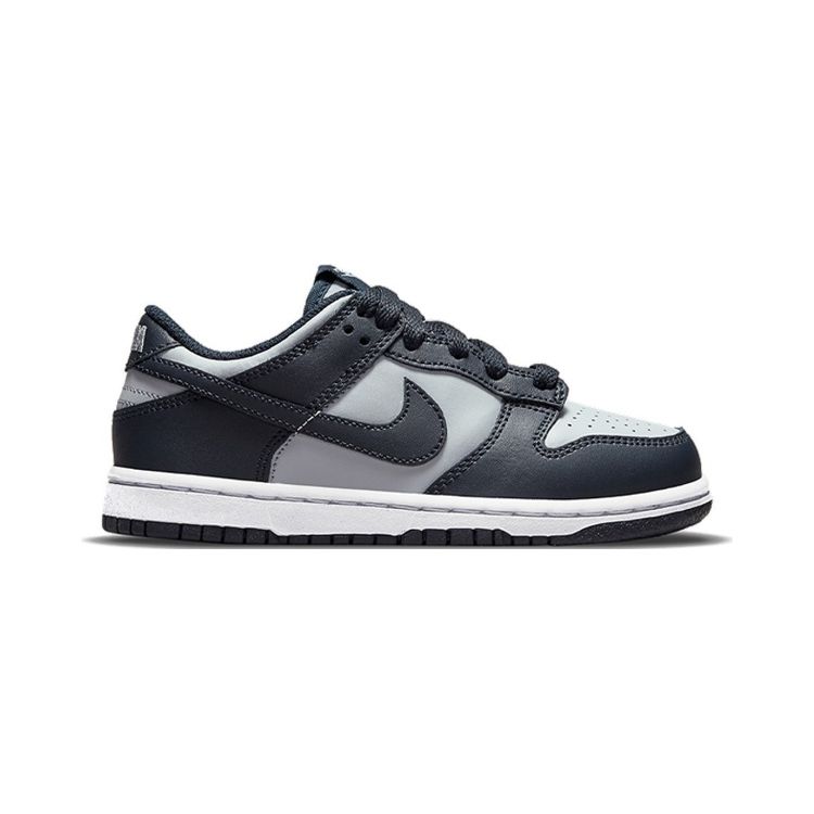 Nike Детские кроссовки Dunk Low PS Georgetown серо-волчьи-серые темно-обсидиановые CW1588-004