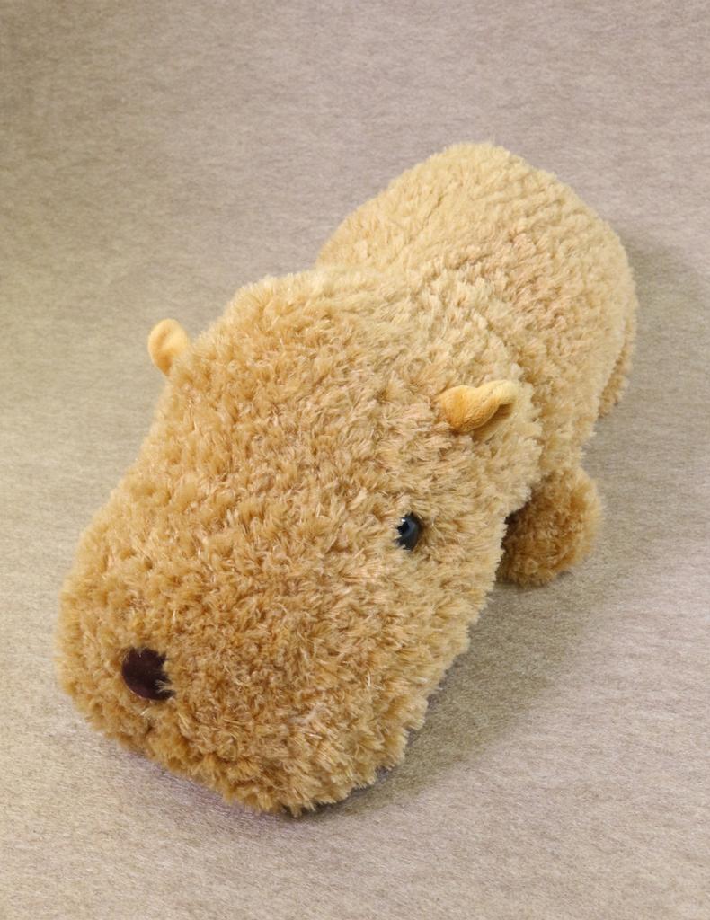 Plush Toy Fluffy Capybara L Size Brown 314-0350
