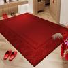 Door Floor Mat, Advanced Sense, Door Entrance Door DirtResistant NonSlip Mat, Household Red Crystal Velvet Floor Mat