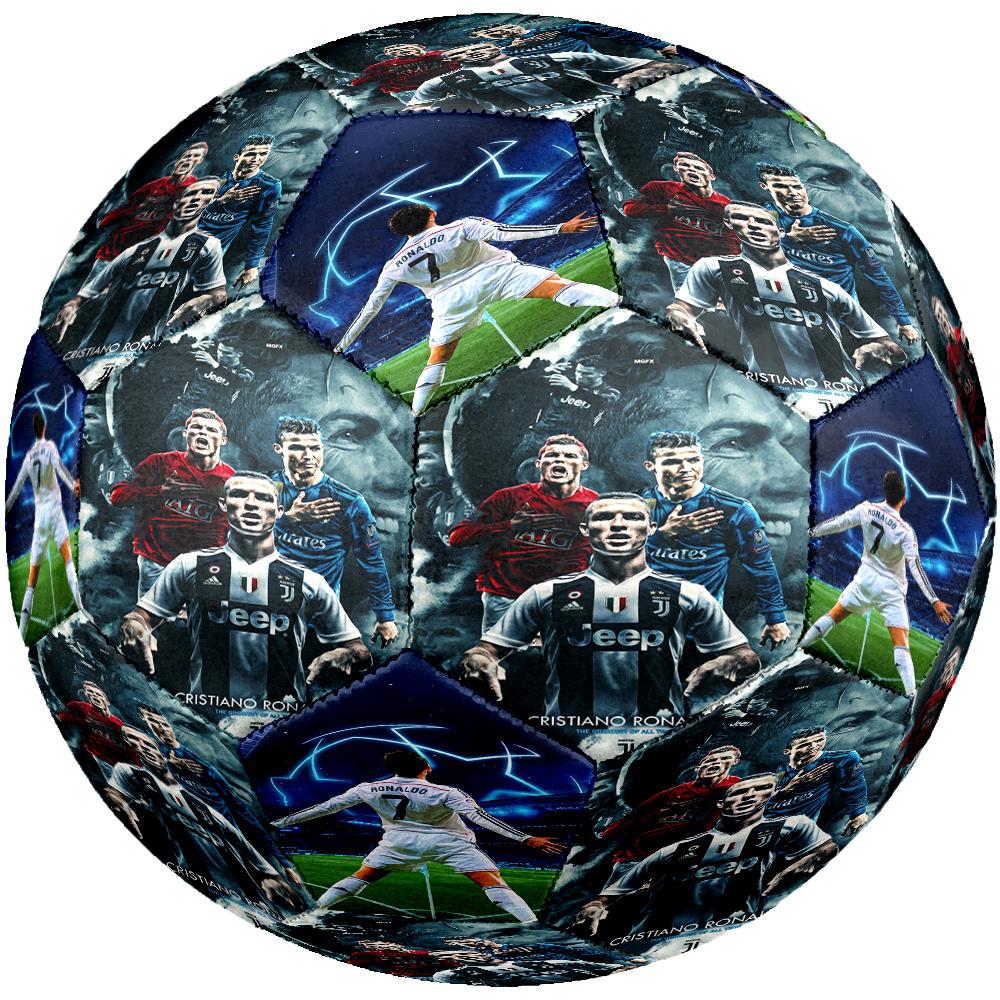 Ronaldo's Acrobatic Skill Soccer Ball Size 5 Football Machine Sewn Indoor/Outdoor Training and Matches Unique Gift for Soccer Lovers