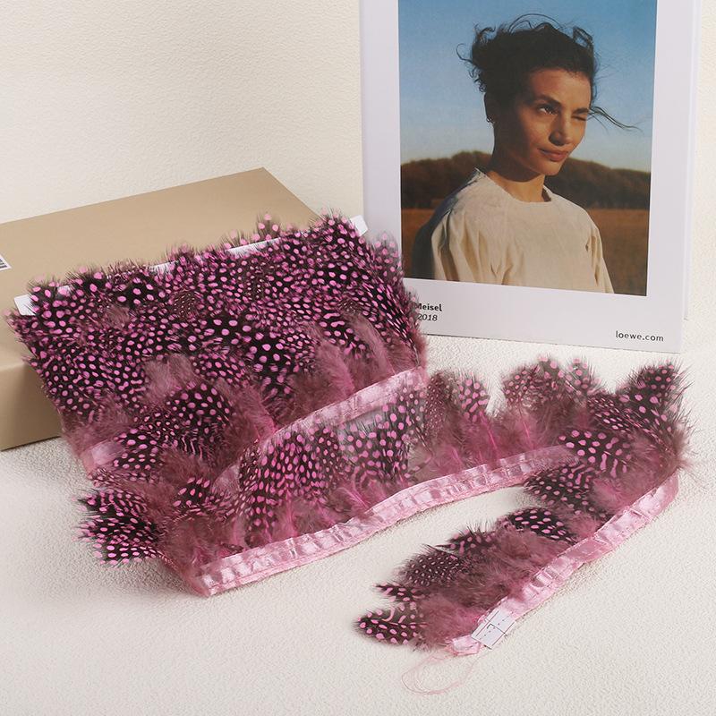 1 метр цветной перламутровый перьевой шлейф с тканевой лентой, куриное перо, DIY ювелирные изделия, аксессуары для рукоделия, аксессуары для одежды