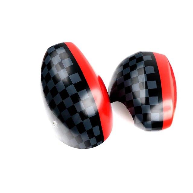 For Mini One Cooper S JCW Countryman F60 F54 F55 F56 F57 The Black Flag Shell Car Door Rear View Mirror Covers Accessories