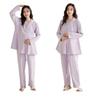 Магазин Беременность Спереди Длинные Открытые Фиолетовые [выбрать Завтра] Пижама, Теплая, Для Кормления, На пуговицах, Дородовая, Послеродовая, Рукав, Спереди, Осень, Зима, Весна,