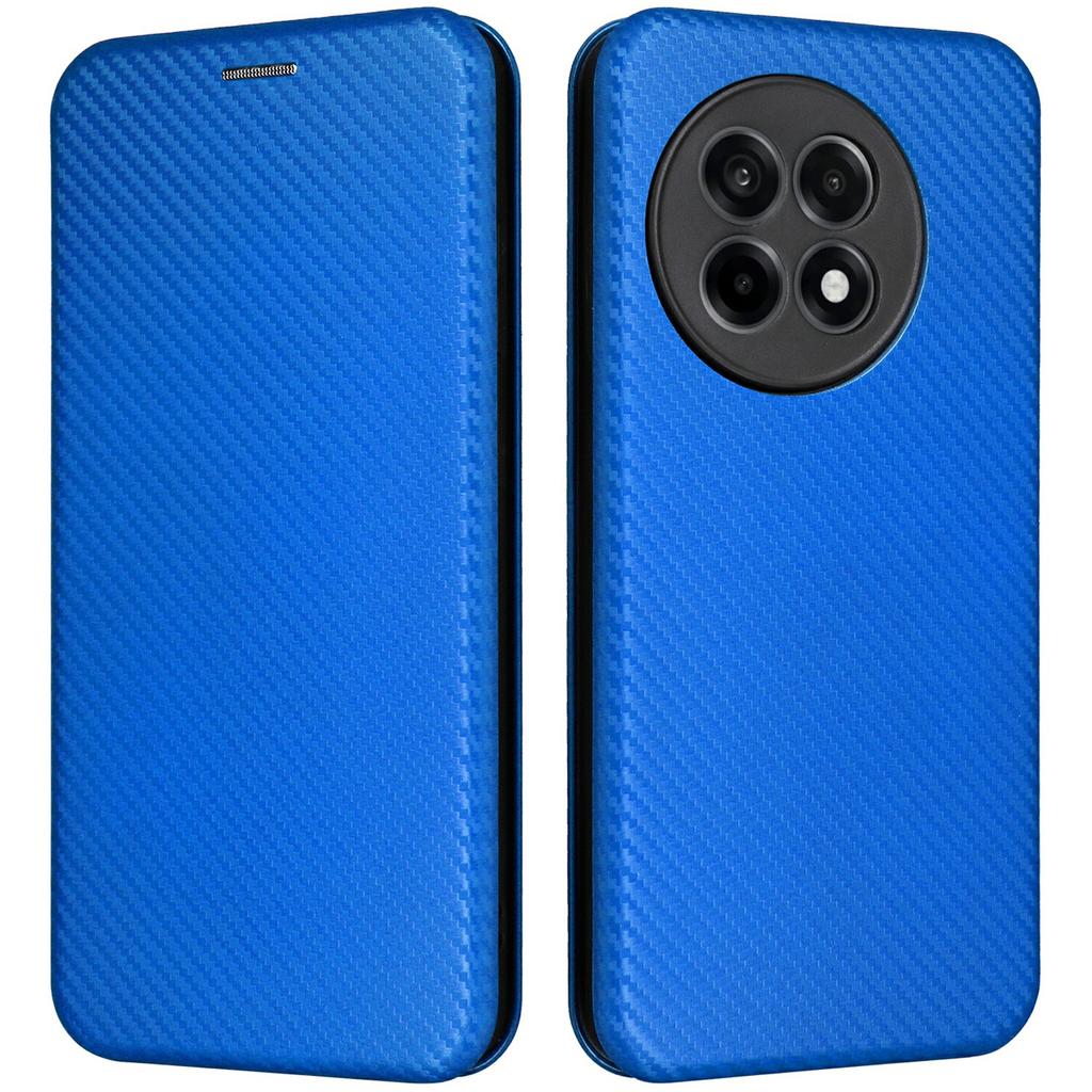 Чехол для OnePlus Ace 5 Pro 5G с текстурой углеродного волокна, противоударный, из ПУ кожи, чехол для телефона