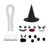 Хэллоуин Привидения Украшения Сделай сам Выражения Жуткий Белый Призрак Набор для творчества со шляпой ведьмы для наружного внутреннего двора сада газона