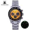 Tactical Frog Chronograph Watch Sapphire Crystal VS75 V2 SOLAR Movement BGW-9 Luminous 200m Waterproof Quartz Wristwatches